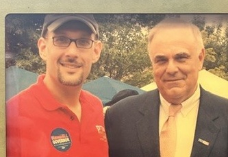 Tony Guariglia with Governor Ed Rendell at the Pittston Tomato Festival