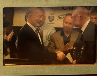 Tony Guariglia with Governor Tom Wolf during his visit to the school
